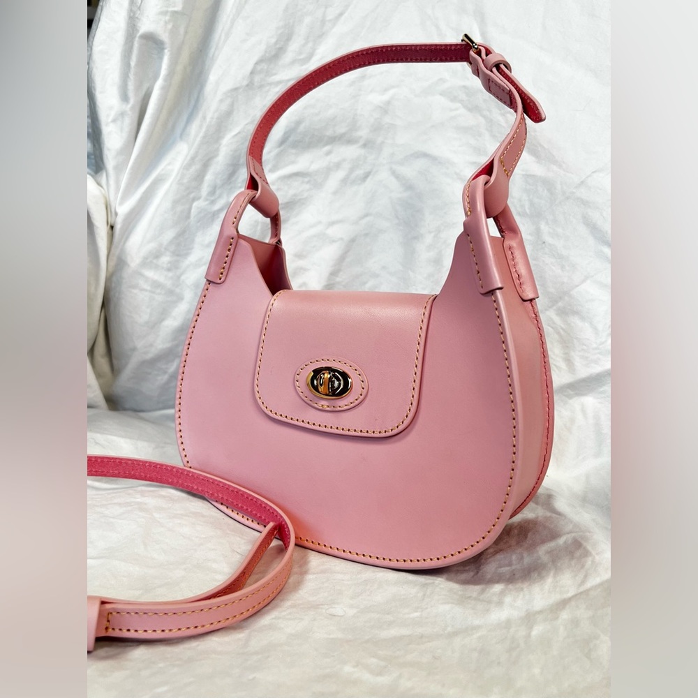 Dooney & Bourke Sweety Leather Crossbody Hobo - Pale Pink